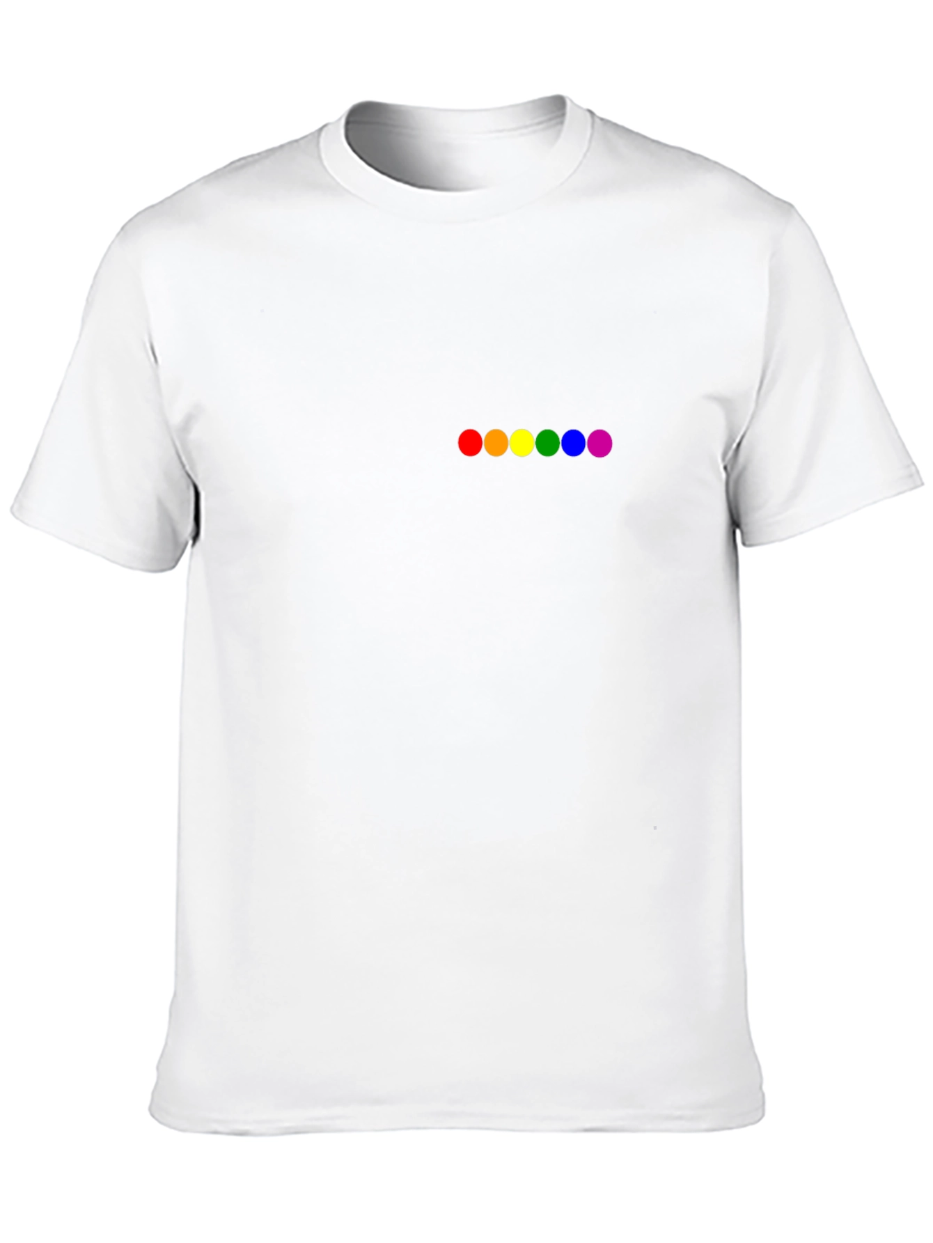 Rainbow Pride Dots Black T-Shirt