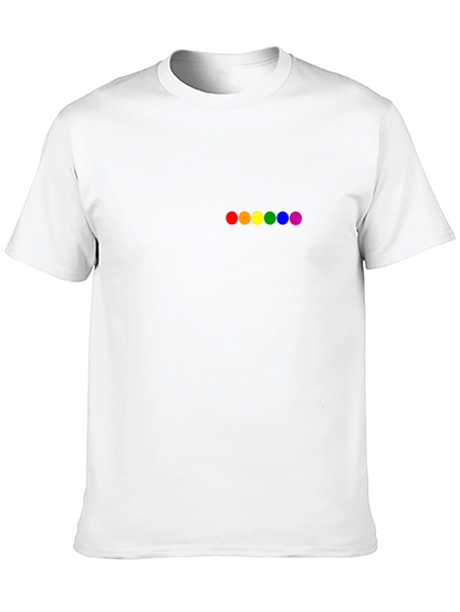 Rainbow Pride Dots Black T-Shirt