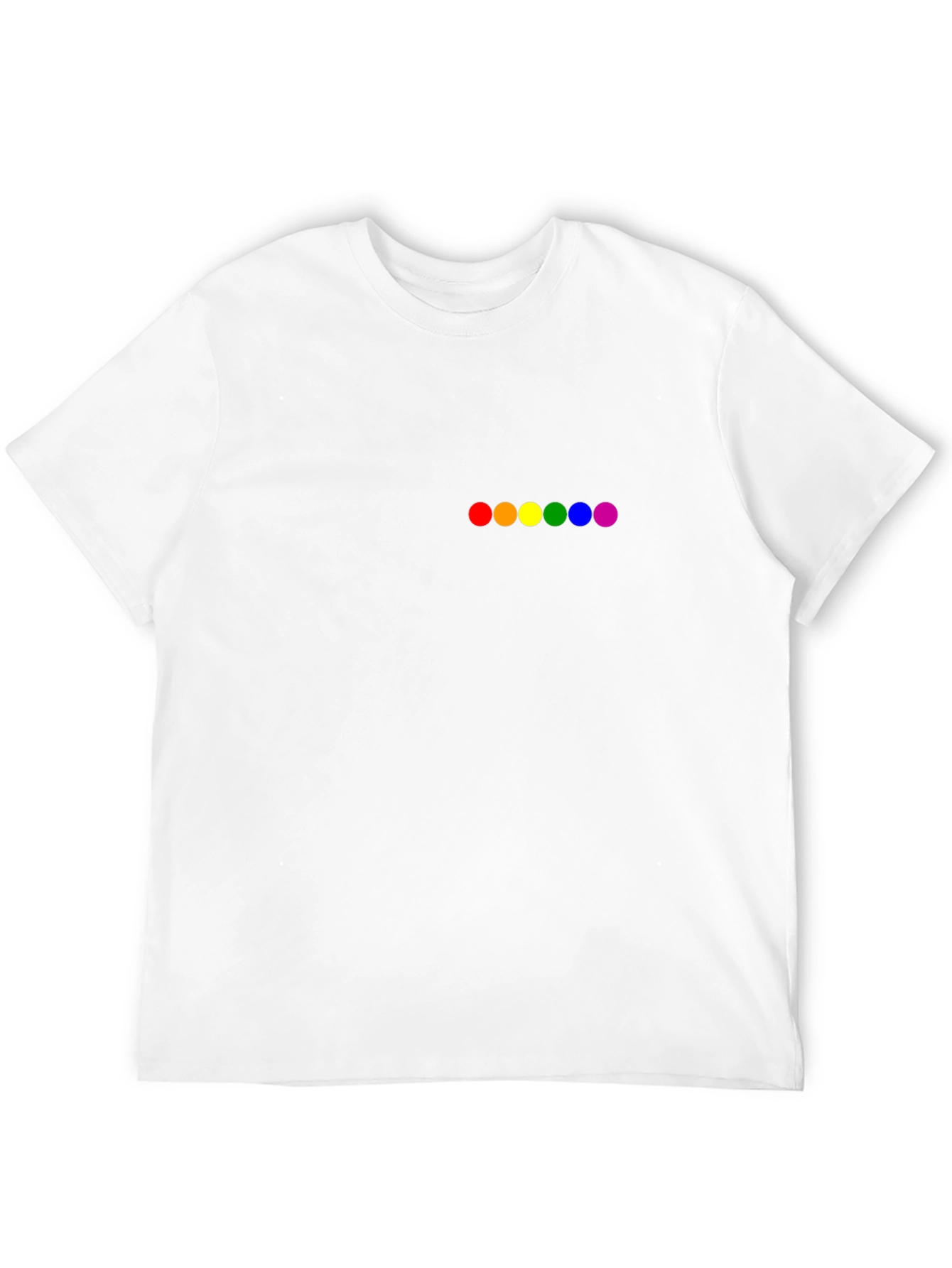 Rainbow Pride Dots Black T-Shirt