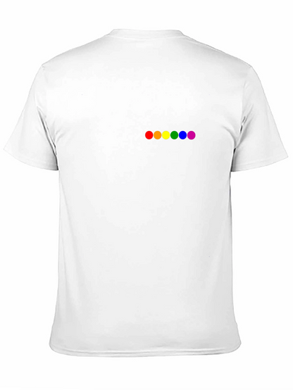 Rainbow Pride Dots Black T-Shirt