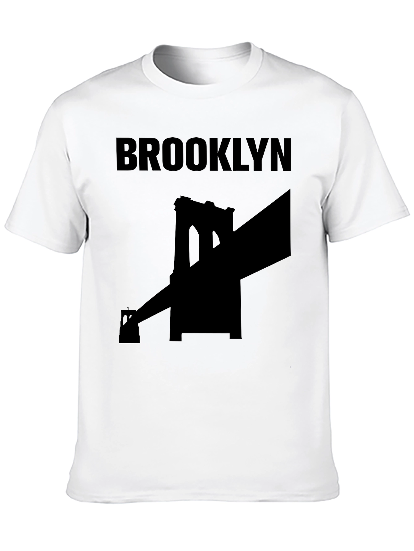 Brooklyn Bridge Graphic Tee - Black Cotton T-Shirt