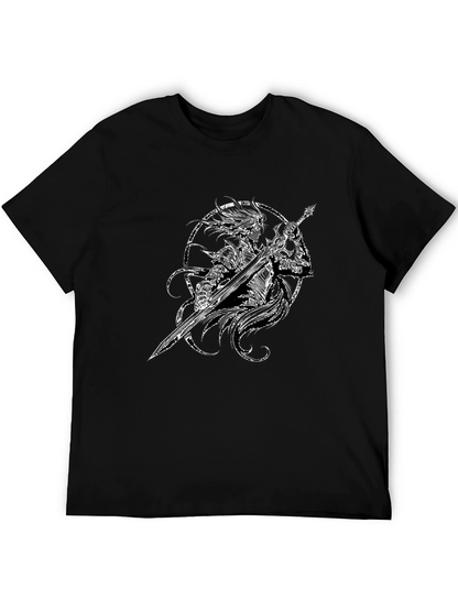 Warrior Graphic Black T-Shirt