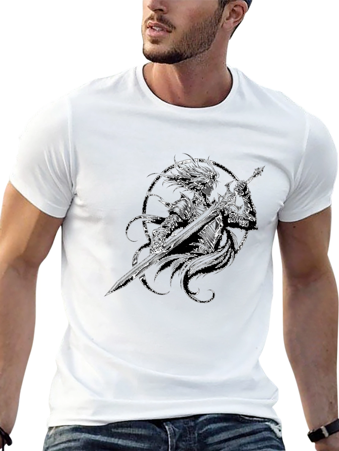 Warrior Graphic Black T-Shirt