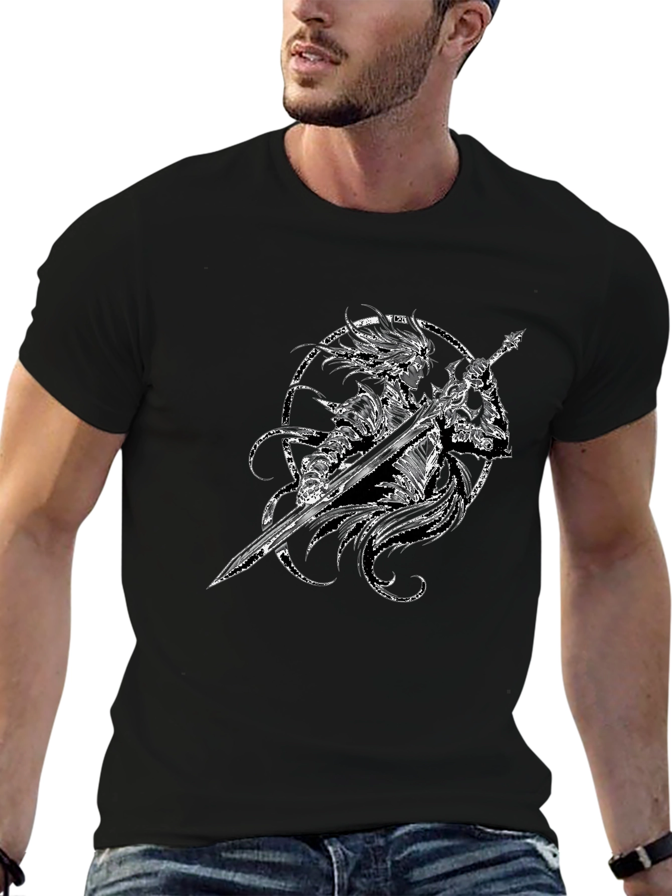 Warrior Graphic Black T-Shirt