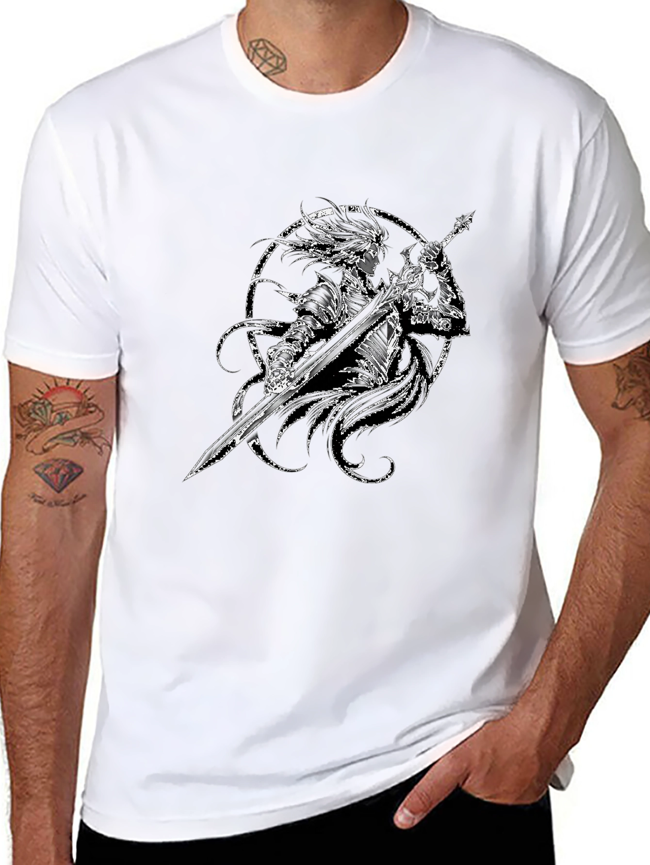 Warrior Graphic Black T-Shirt