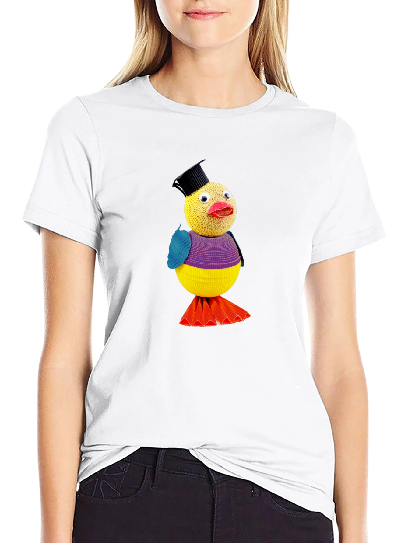 Whimsical Bird Tee - Quirky Style