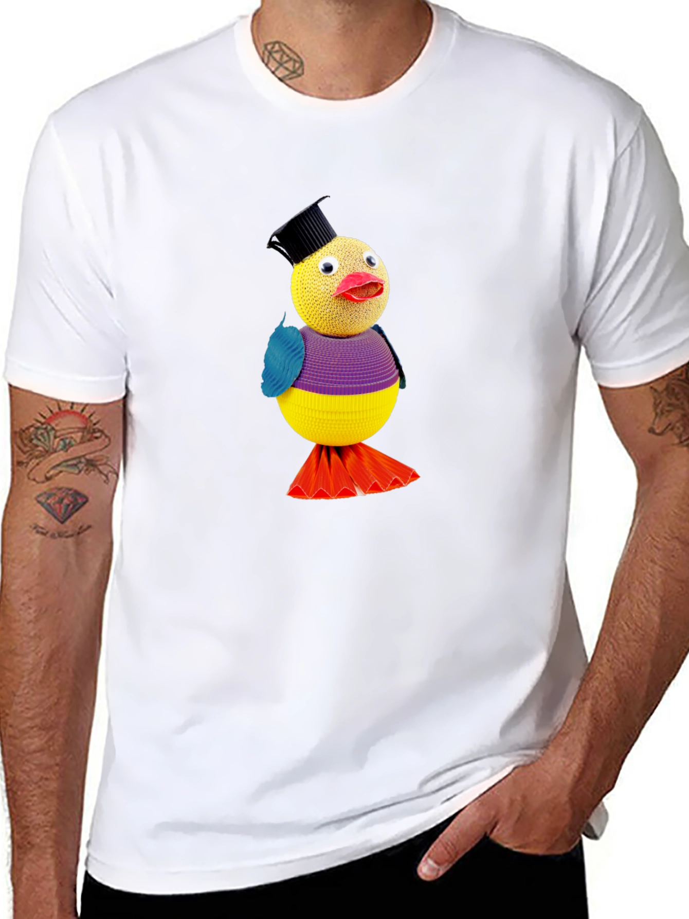Whimsical Bird Tee - Quirky Style