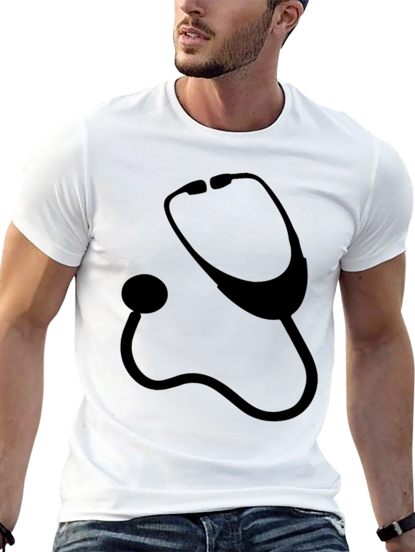 Stethoscope Graphic Tee - Medical Professional Shirt