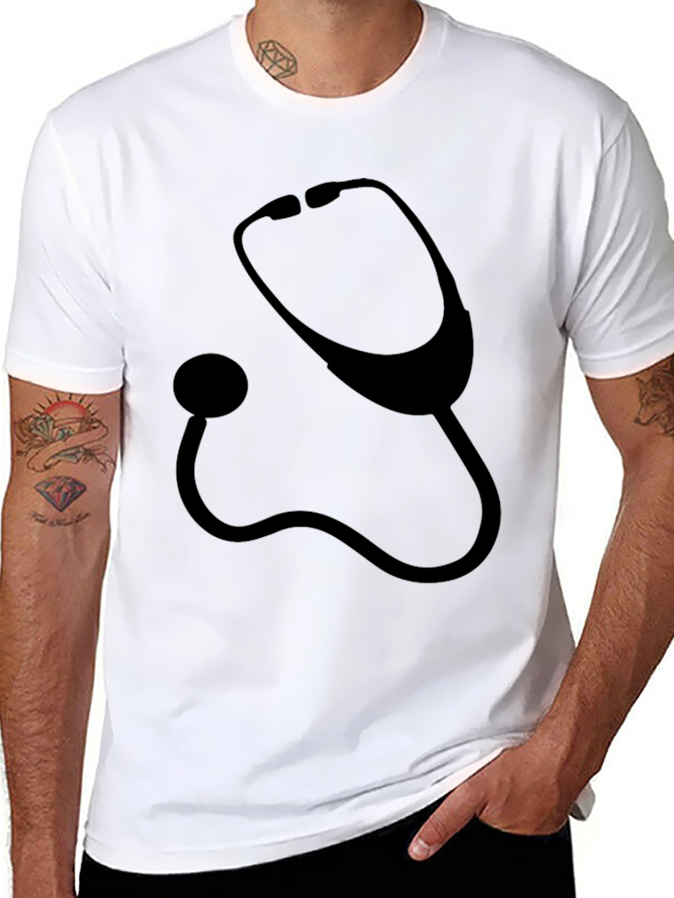 Stethoscope Graphic Tee - Medical Professional Shirt