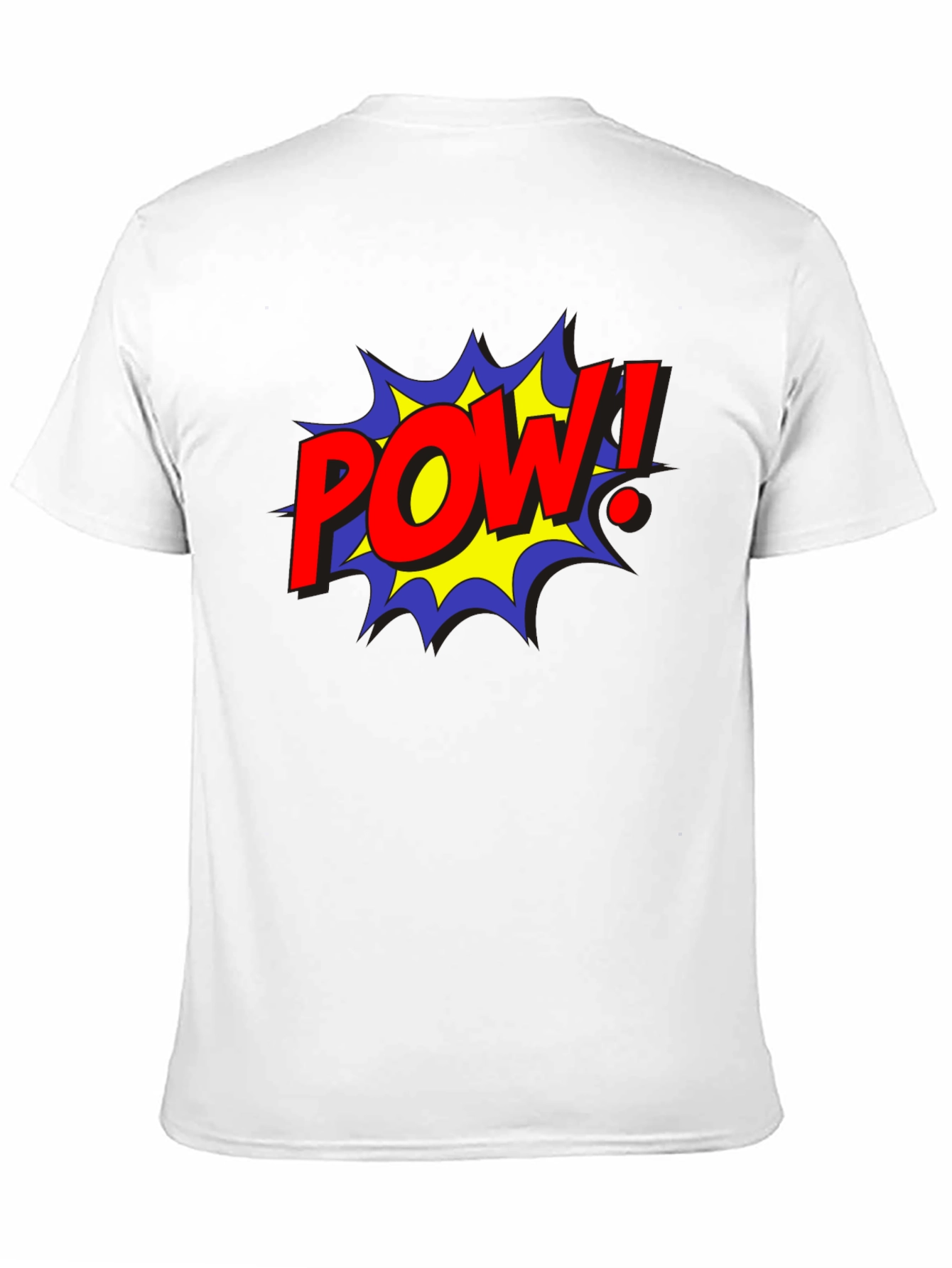 POW! Comic Style Black Cotton Graphic Tee