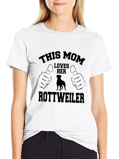 Rottweiler Mom T-Shirt - Dog Lover Tee