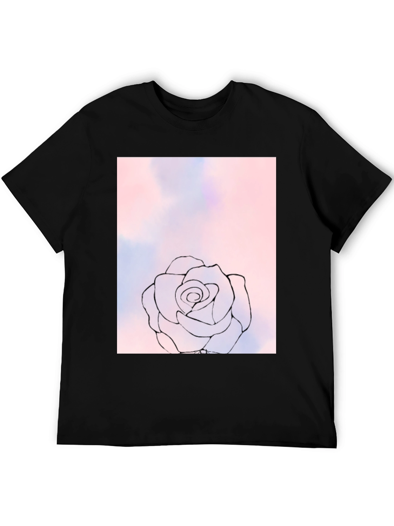 Rose Sketch Graphic T-Shirt - Soft Style
