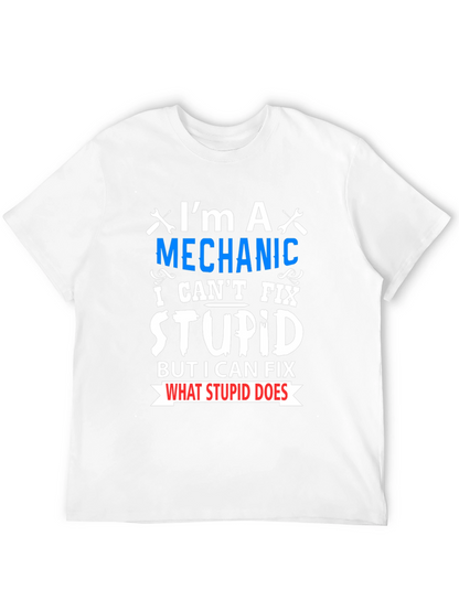 Mechanic Fix Stupid Funny T-Shirt