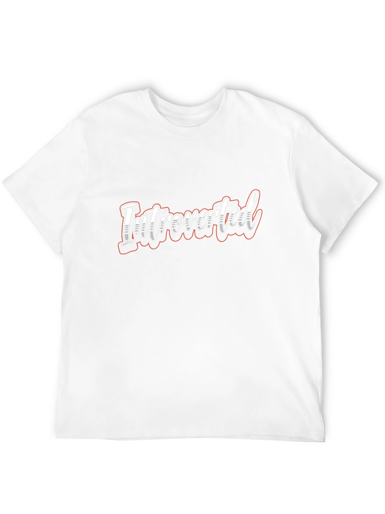 Introverted T-Shirt - Soft Cotton Blend Casual Tee