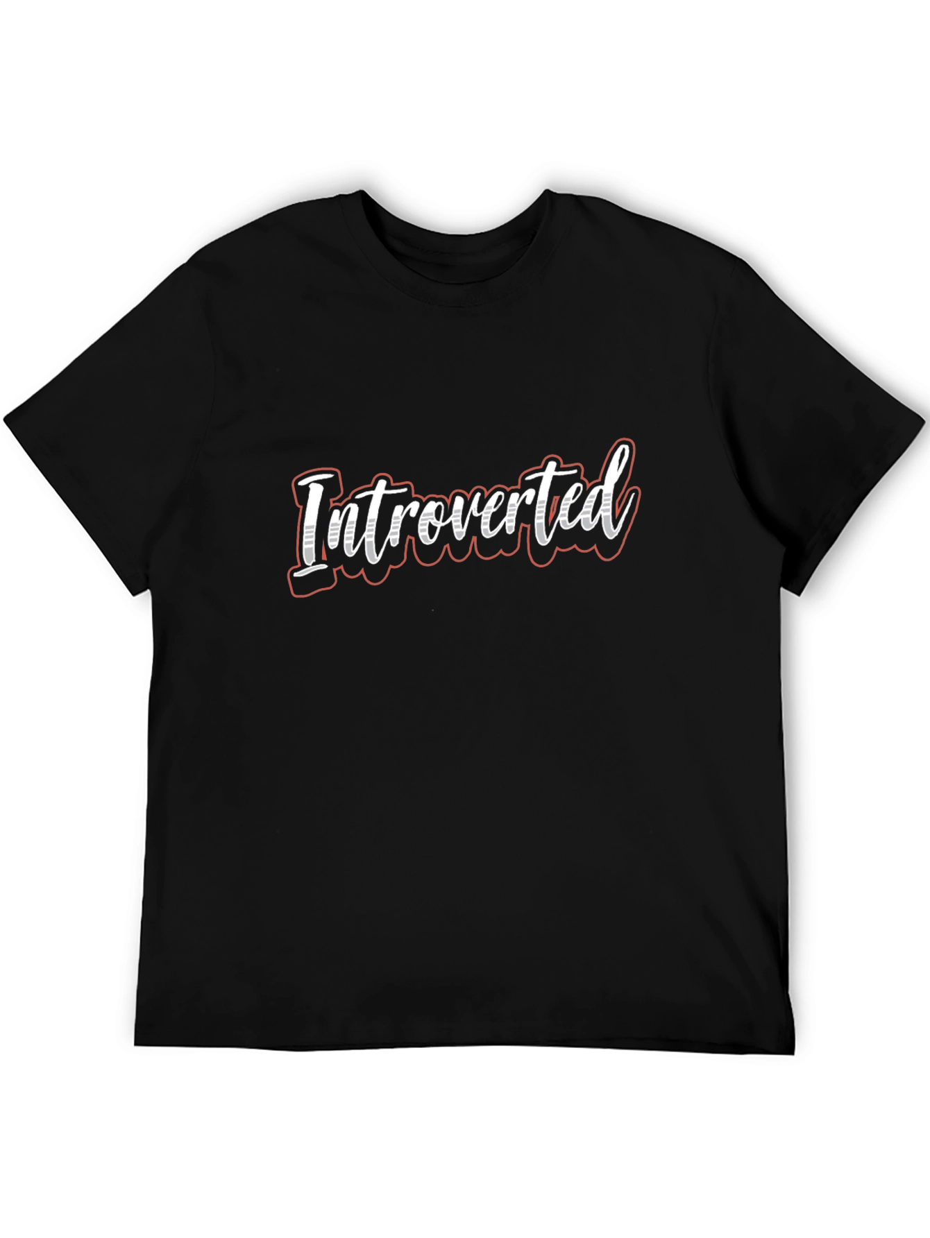 Introverted T-Shirt - Soft Cotton Blend Casual Tee
