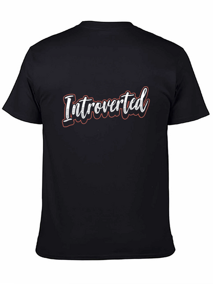 Introverted T-Shirt - Soft Cotton Blend Casual Tee
