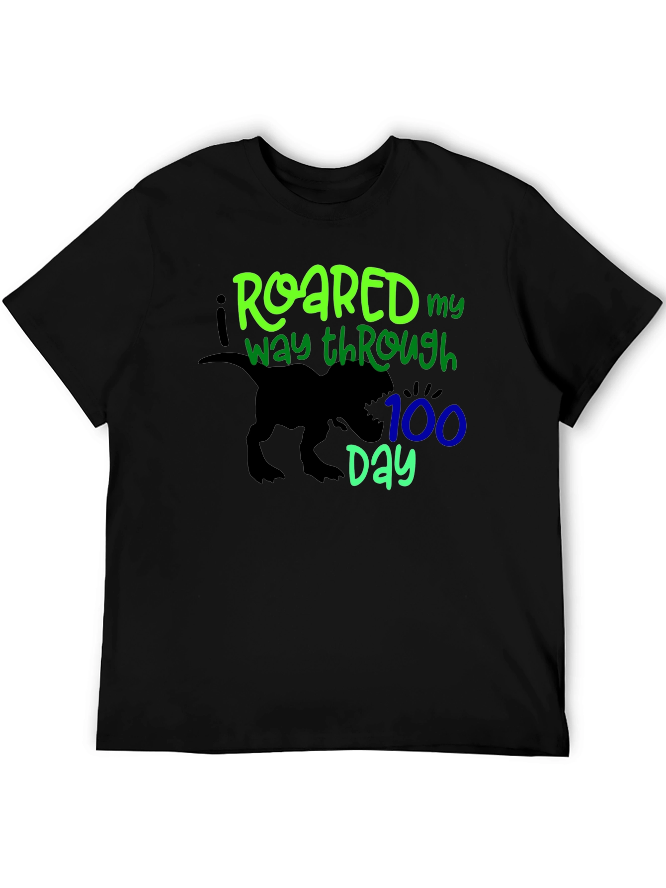 Roaring 100th Day Black T-Shirt