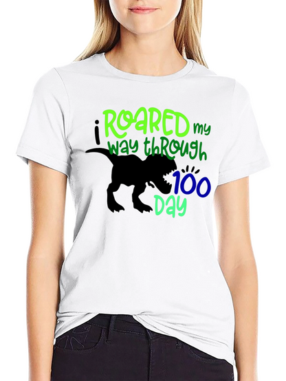 Roaring 100th Day Black T-Shirt