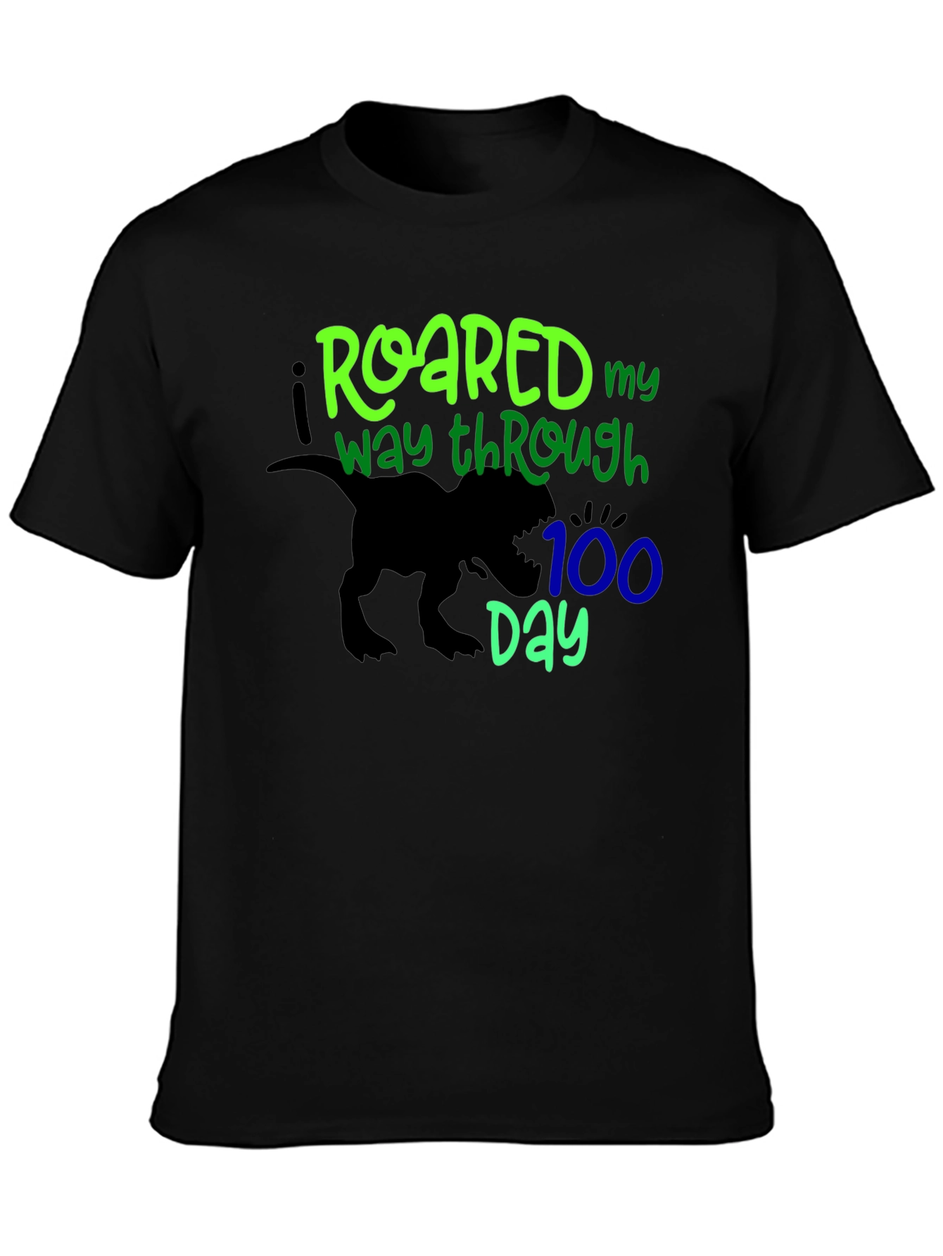 Roaring 100th Day Black T-Shirt