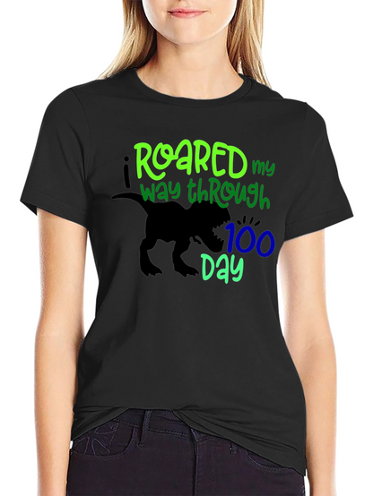 Roaring 100th Day Black T-Shirt