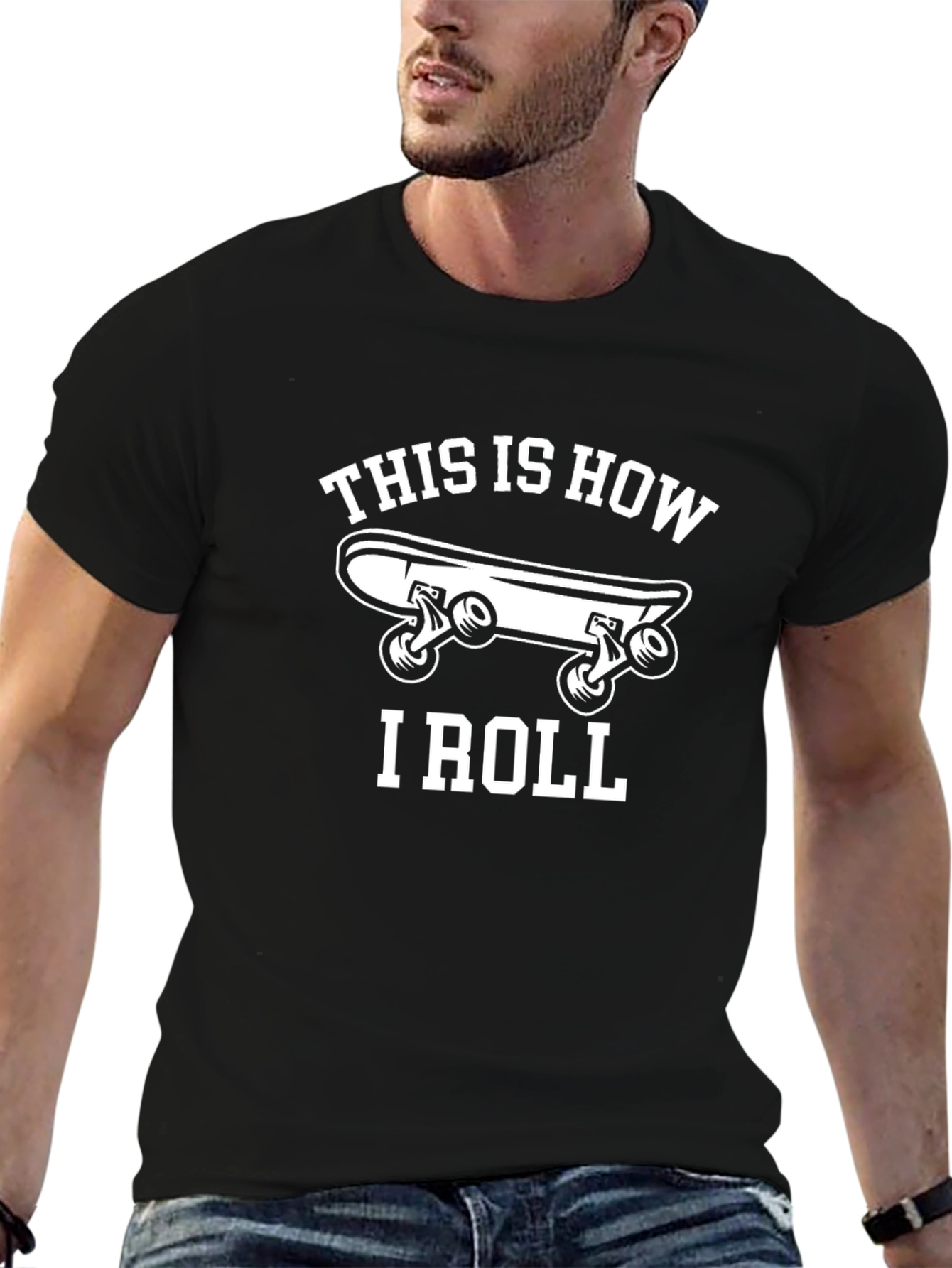 Skateboard Graphic Tee - This is How I Roll