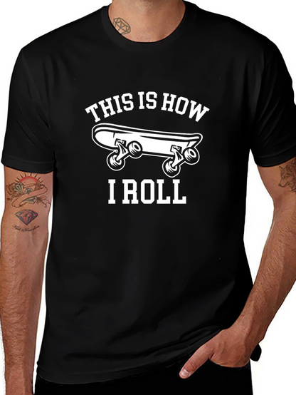 Skateboard Graphic Tee - This is How I Roll