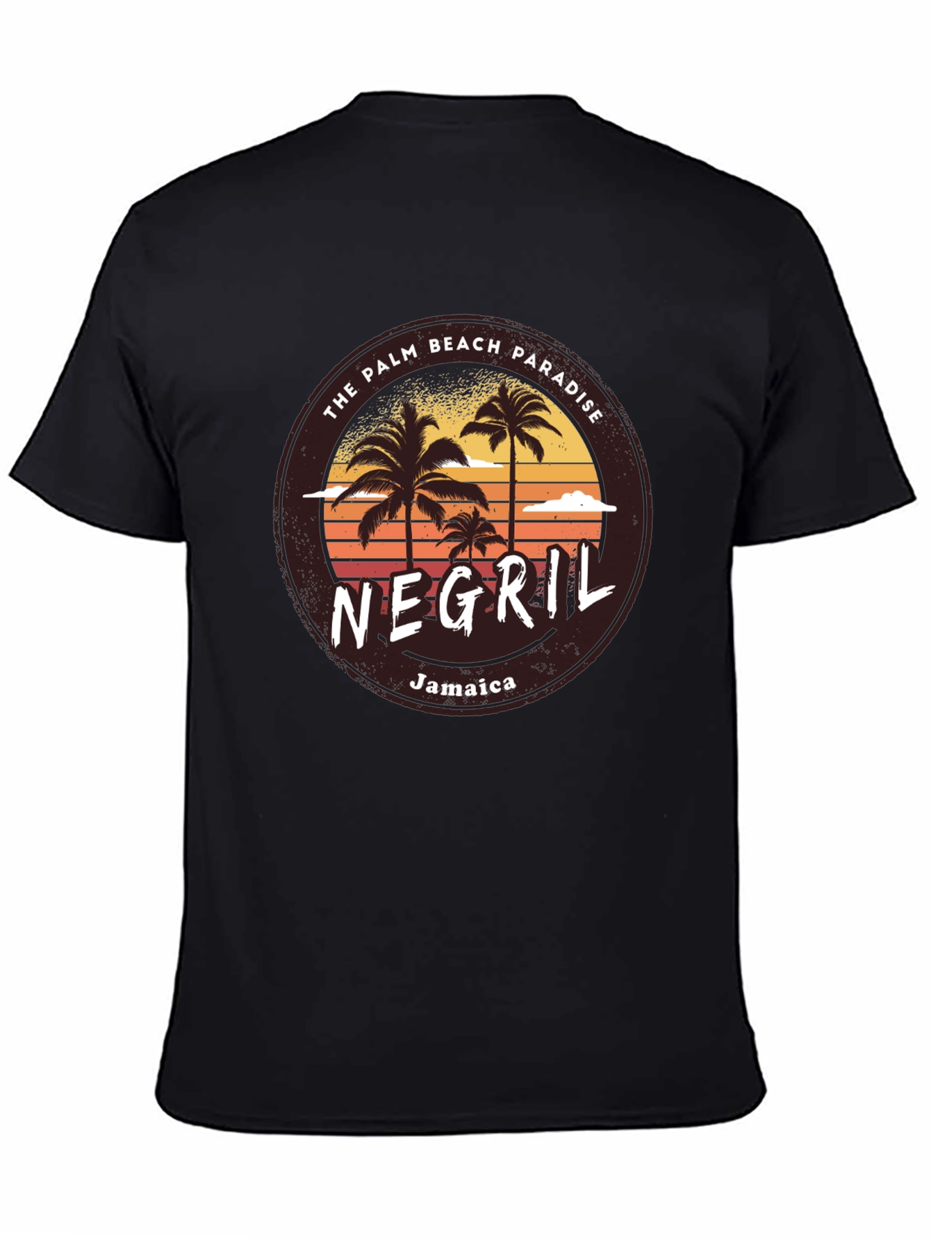Negril Jamaica Palm Beach Paradise Graphic T-Shirt