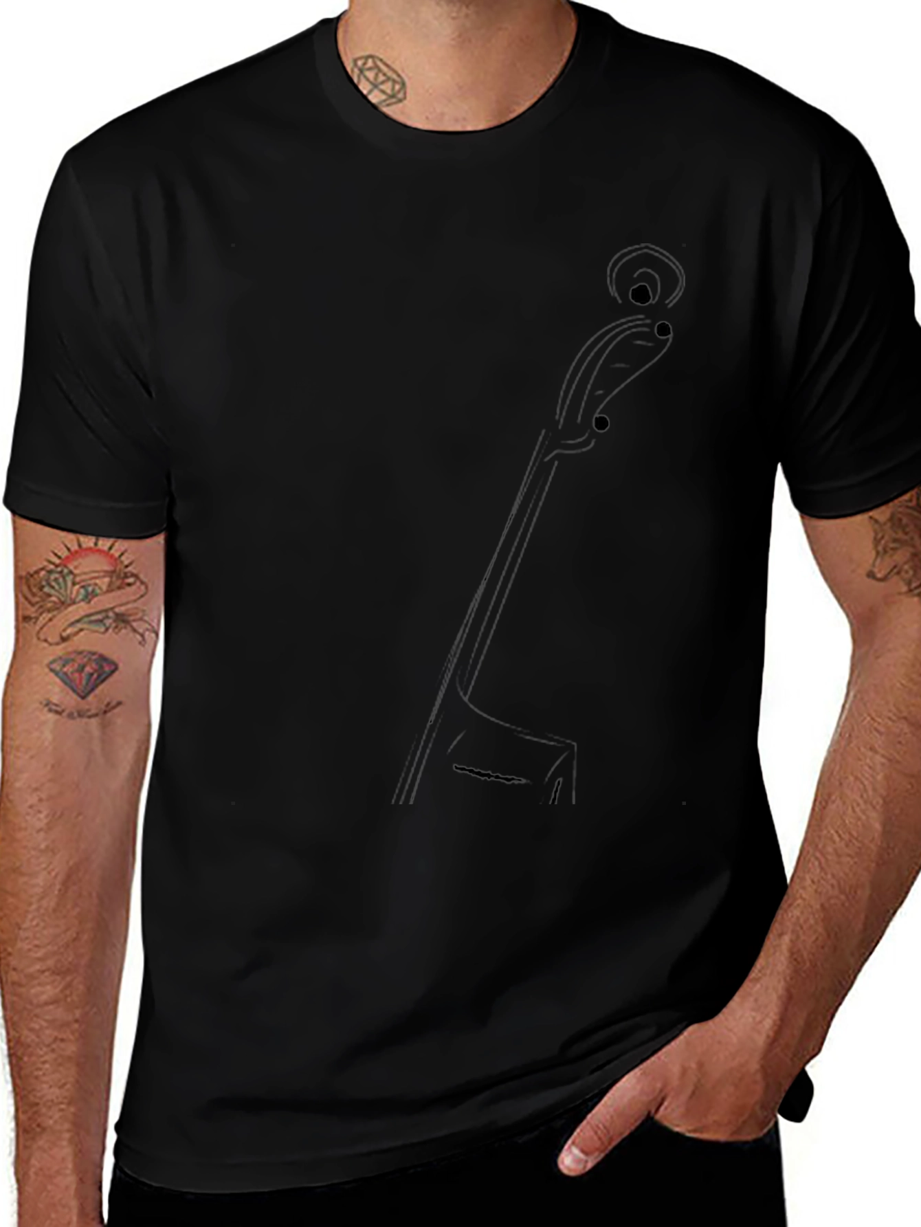 Minimalist Cello T-Shirt - Music Lover Tee