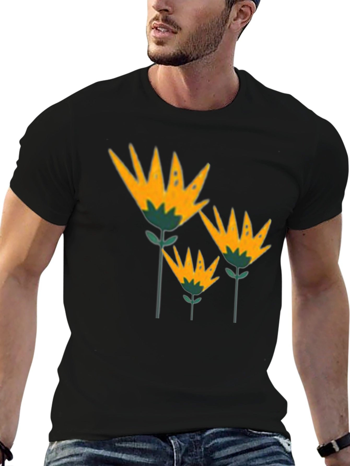 Floral T-Shirt - Stylish Botanical Design