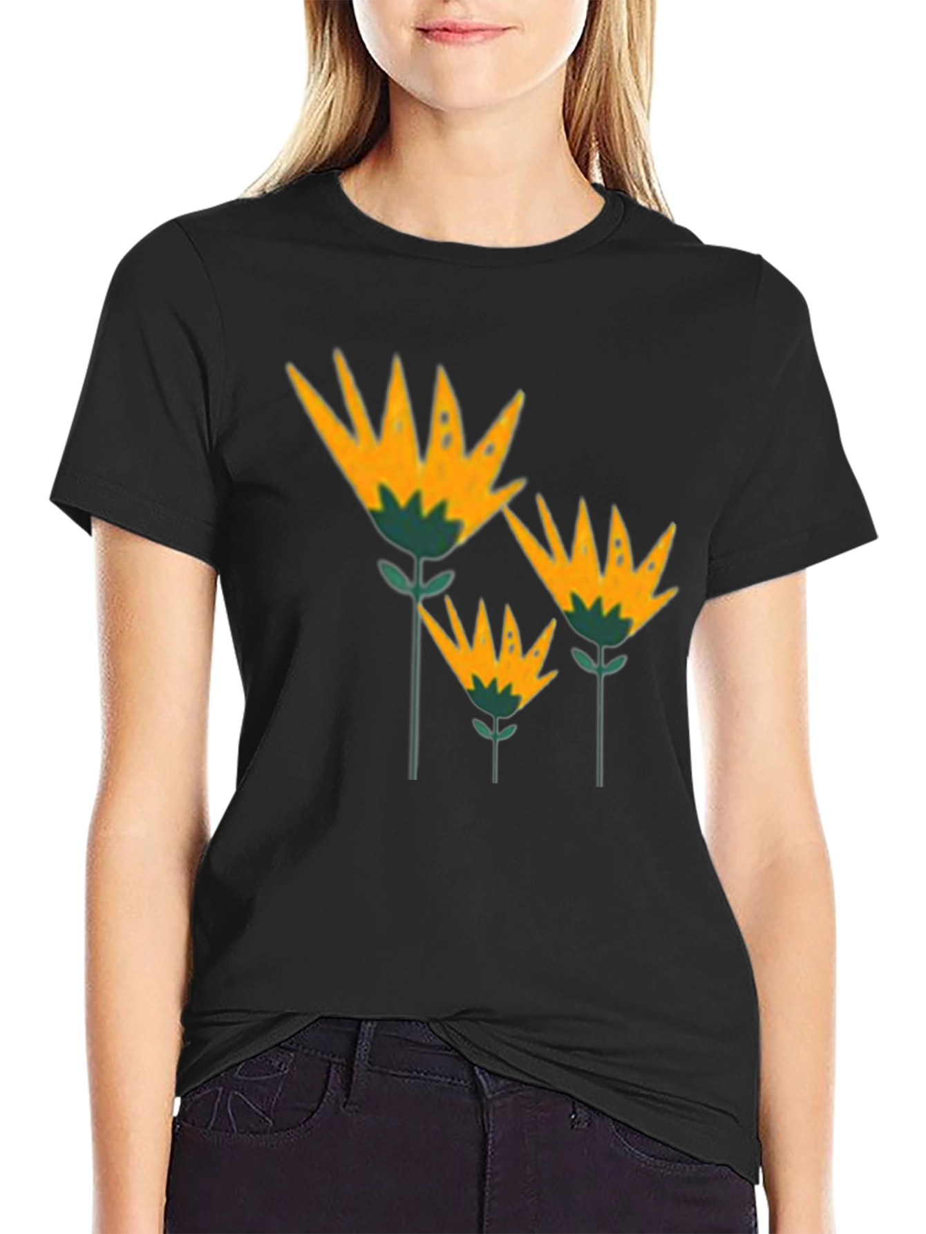 Floral T-Shirt - Stylish Botanical Design