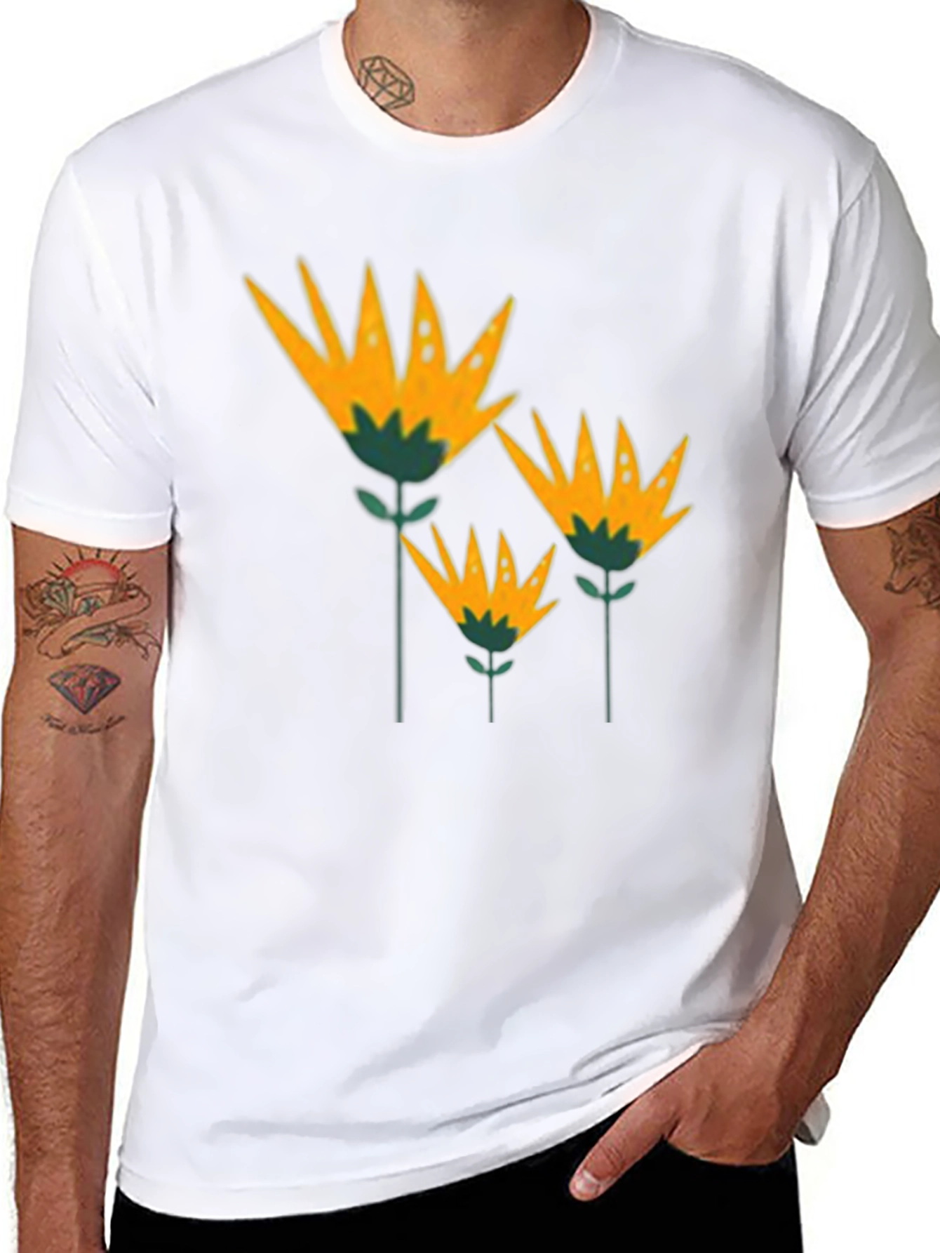 Floral T-Shirt - Stylish Botanical Design