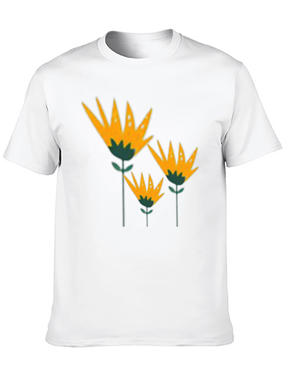 Floral T-Shirt - Stylish Botanical Design