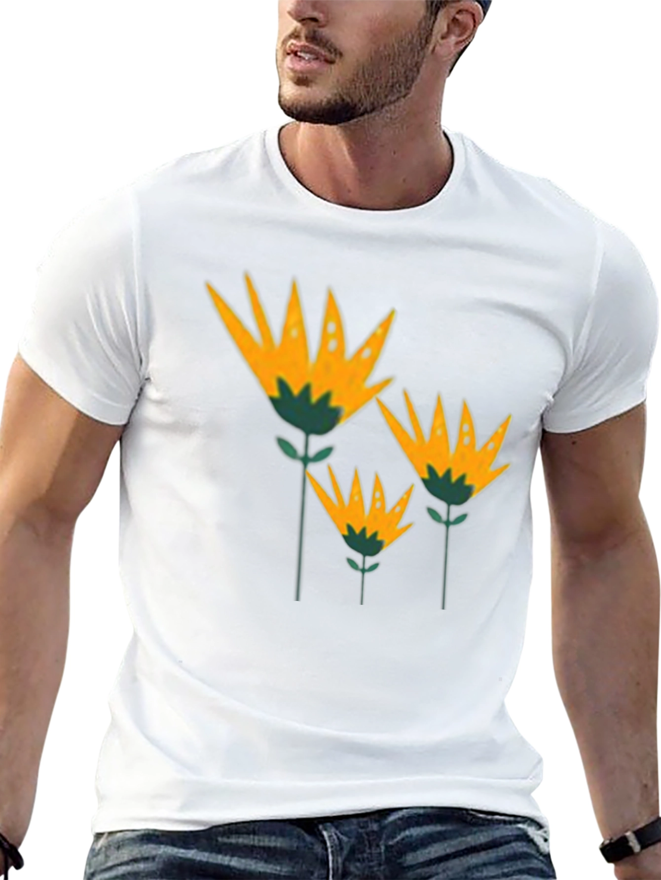 Floral T-Shirt - Stylish Botanical Design