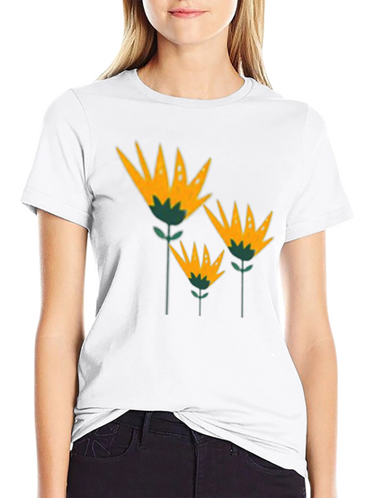 Floral T-Shirt - Stylish Botanical Design