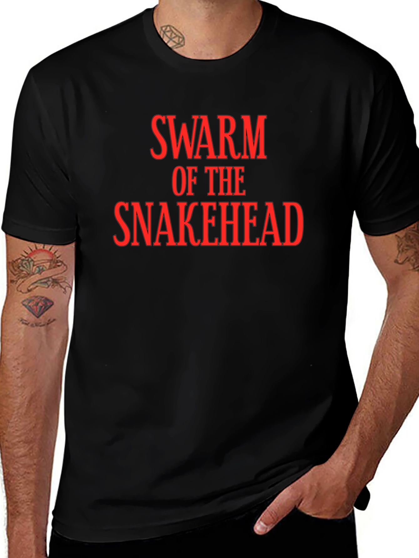 Swarm of the Snakehead Black T-Shirt