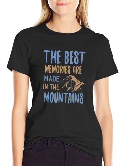 Mountains Memories Black T-Shirt