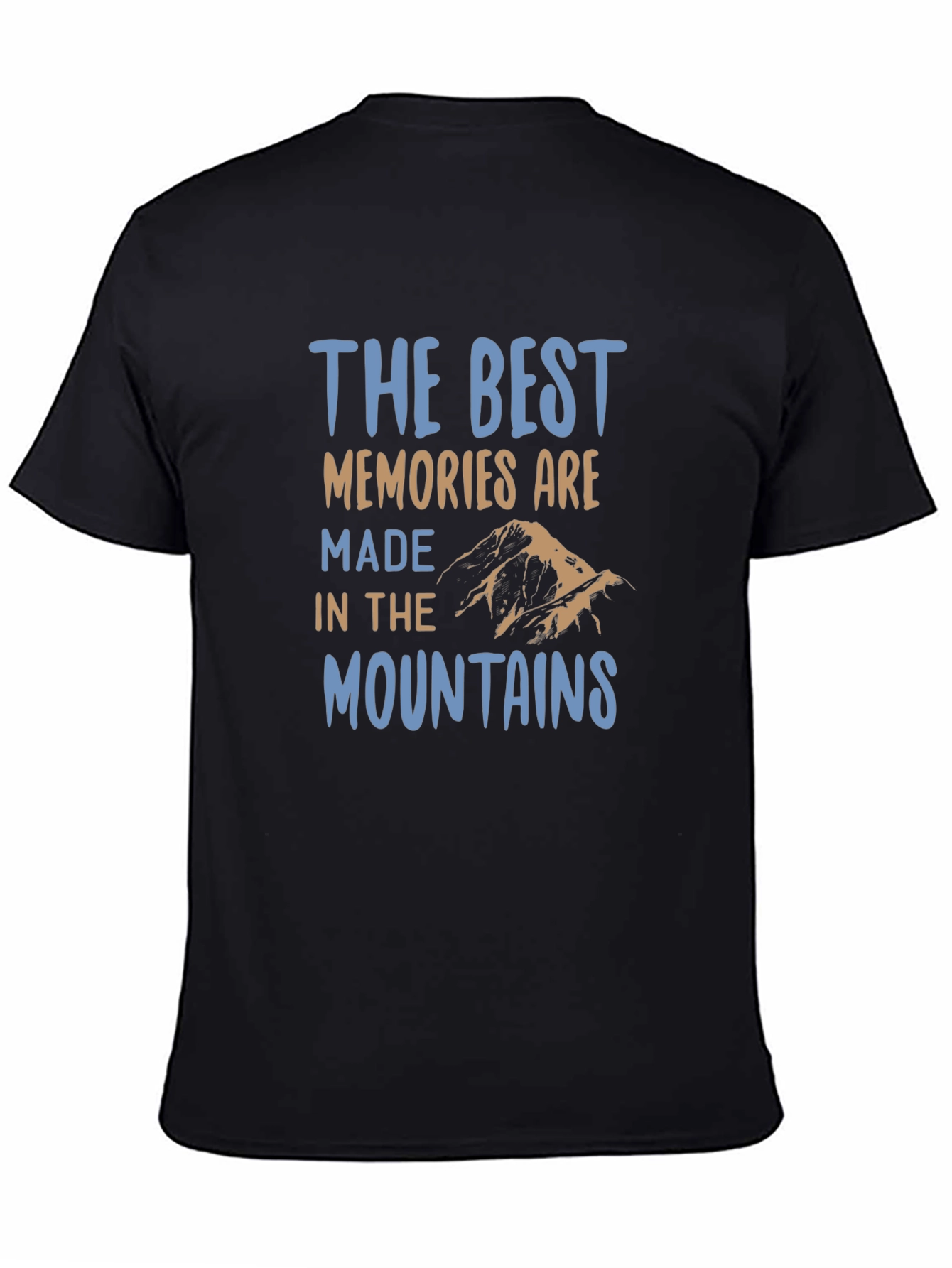 Mountains Memories Black T-Shirt