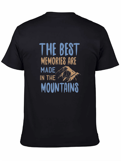 Mountains Memories Black T-Shirt