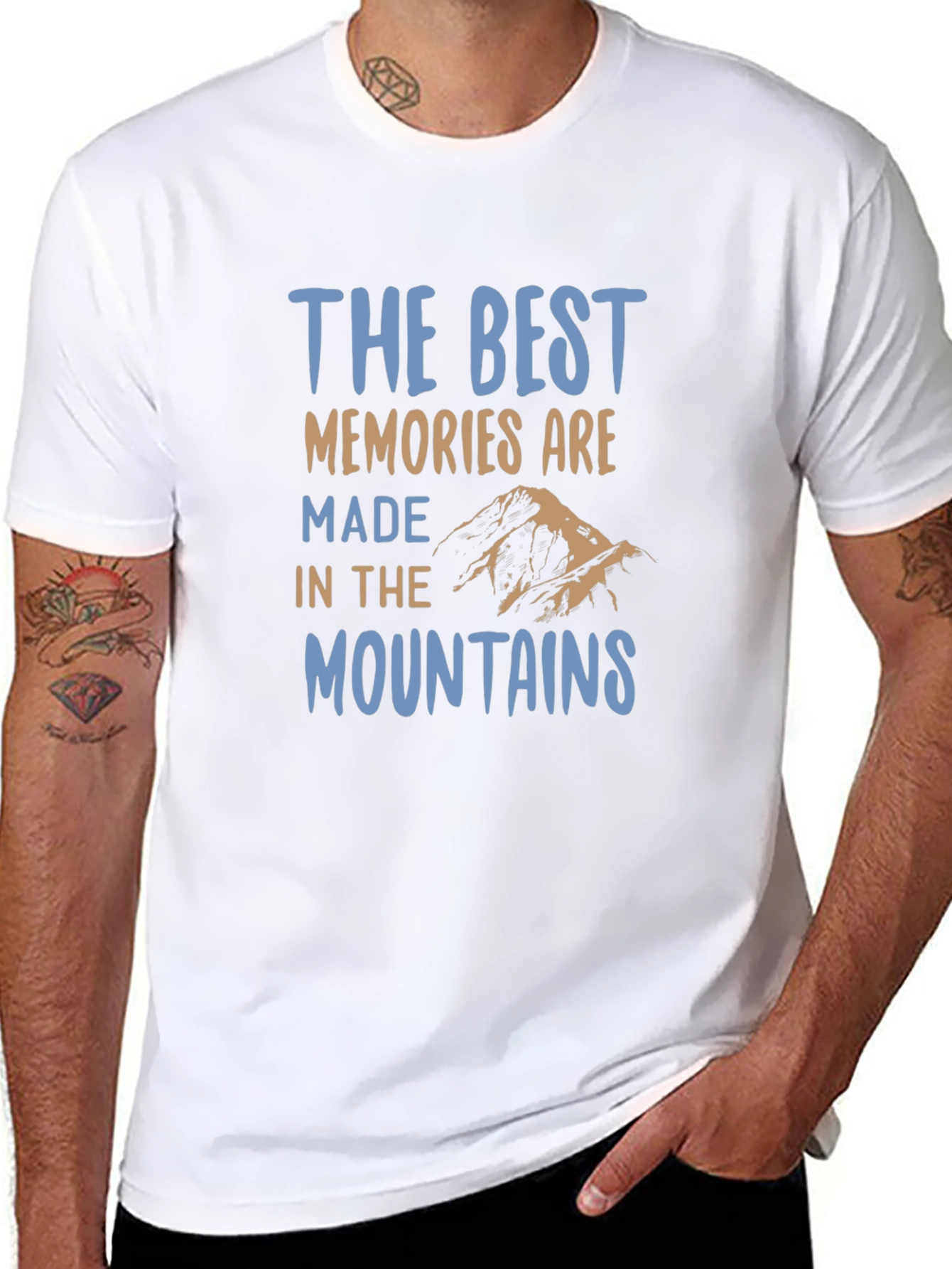 Mountains Memories Black T-Shirt