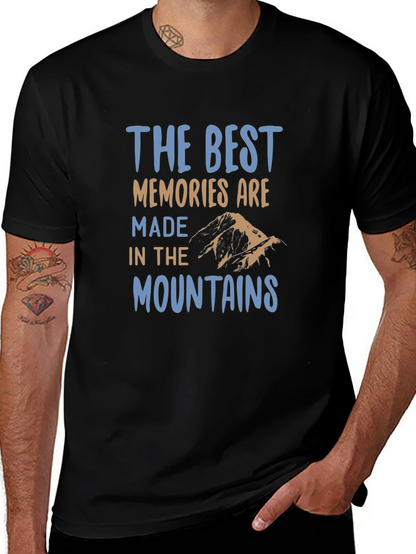 Mountains Memories Black T-Shirt