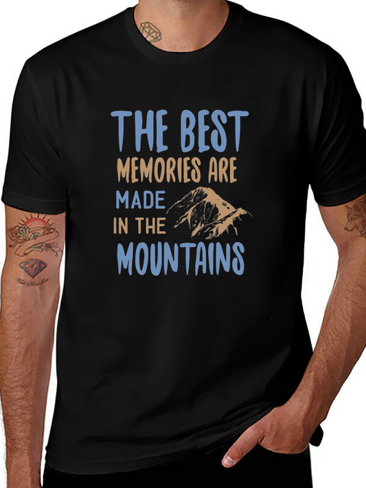Mountains Memories Black T-Shirt
