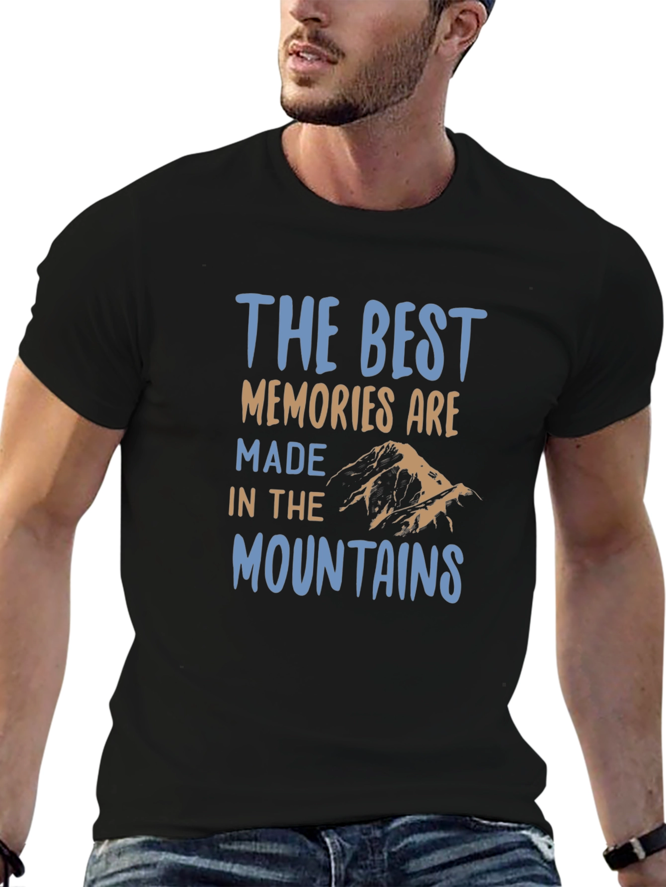 Mountains Memories Black T-Shirt