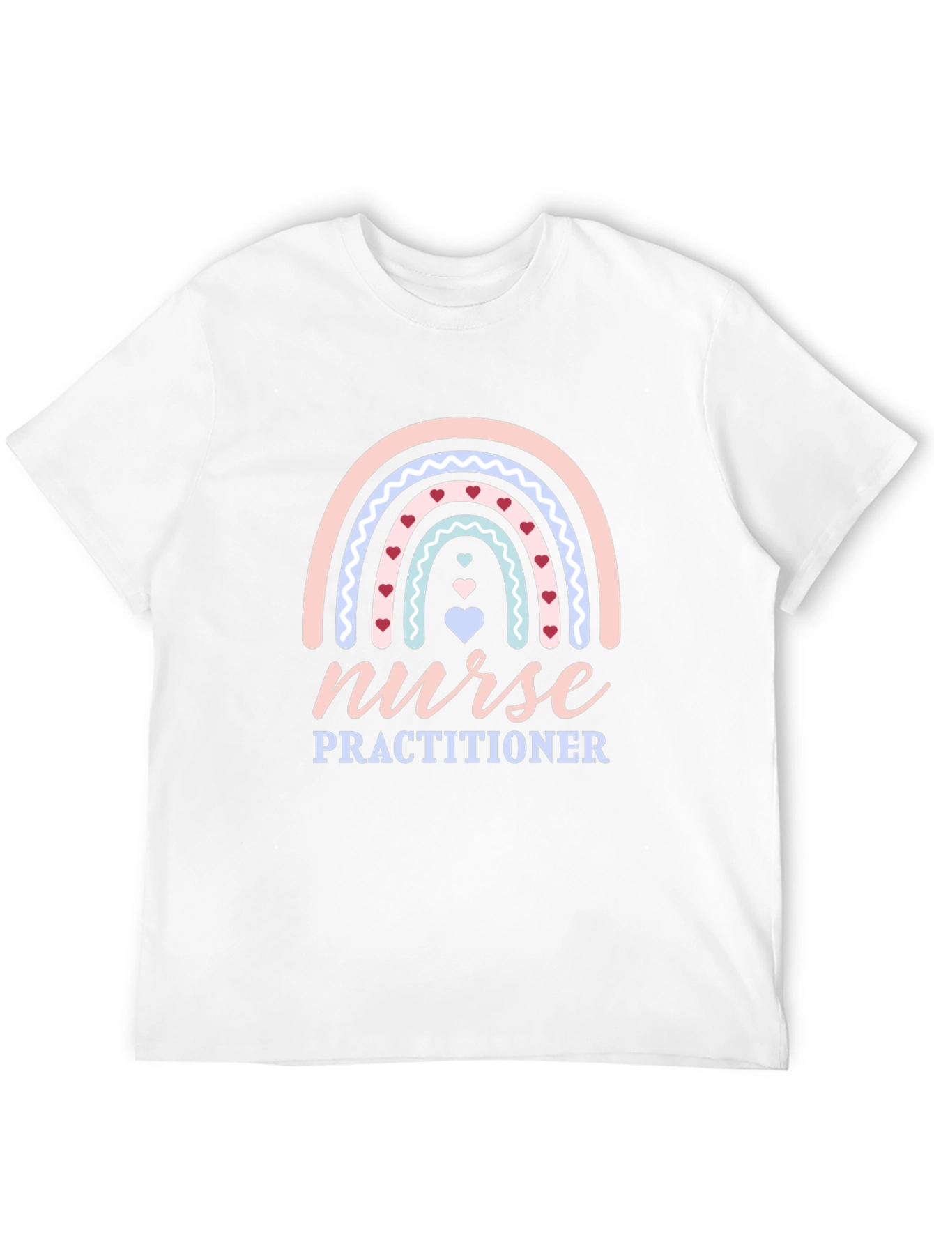 Nurse Practitioner Rainbow Heart T-Shirt