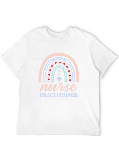Nurse Practitioner Rainbow Heart T-Shirt
