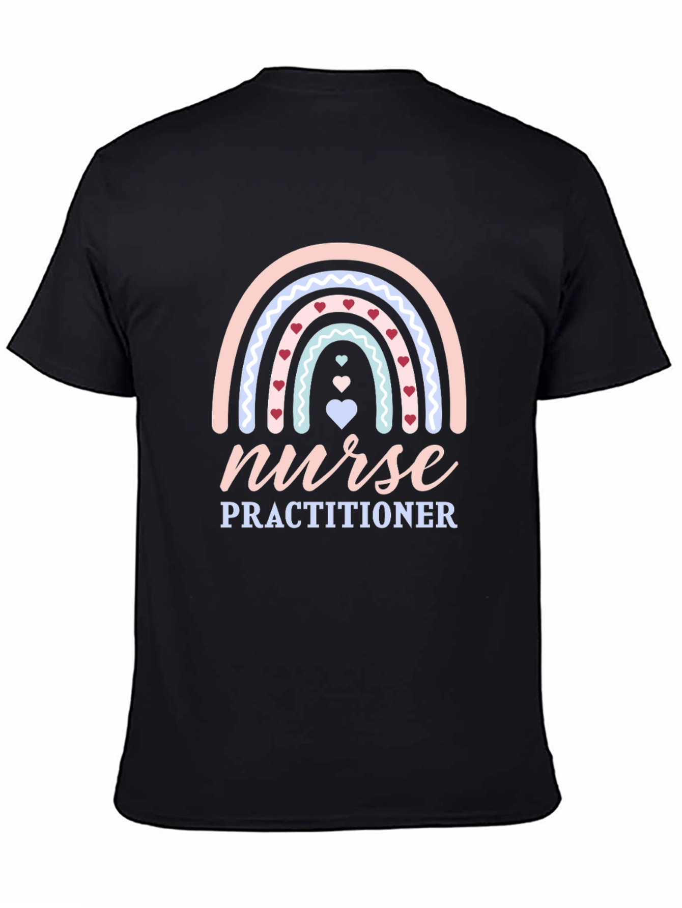Nurse Practitioner Rainbow Heart T-Shirt