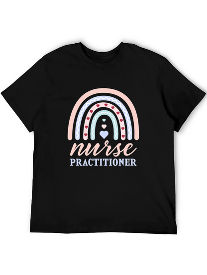 Nurse Practitioner Rainbow Heart T-Shirt