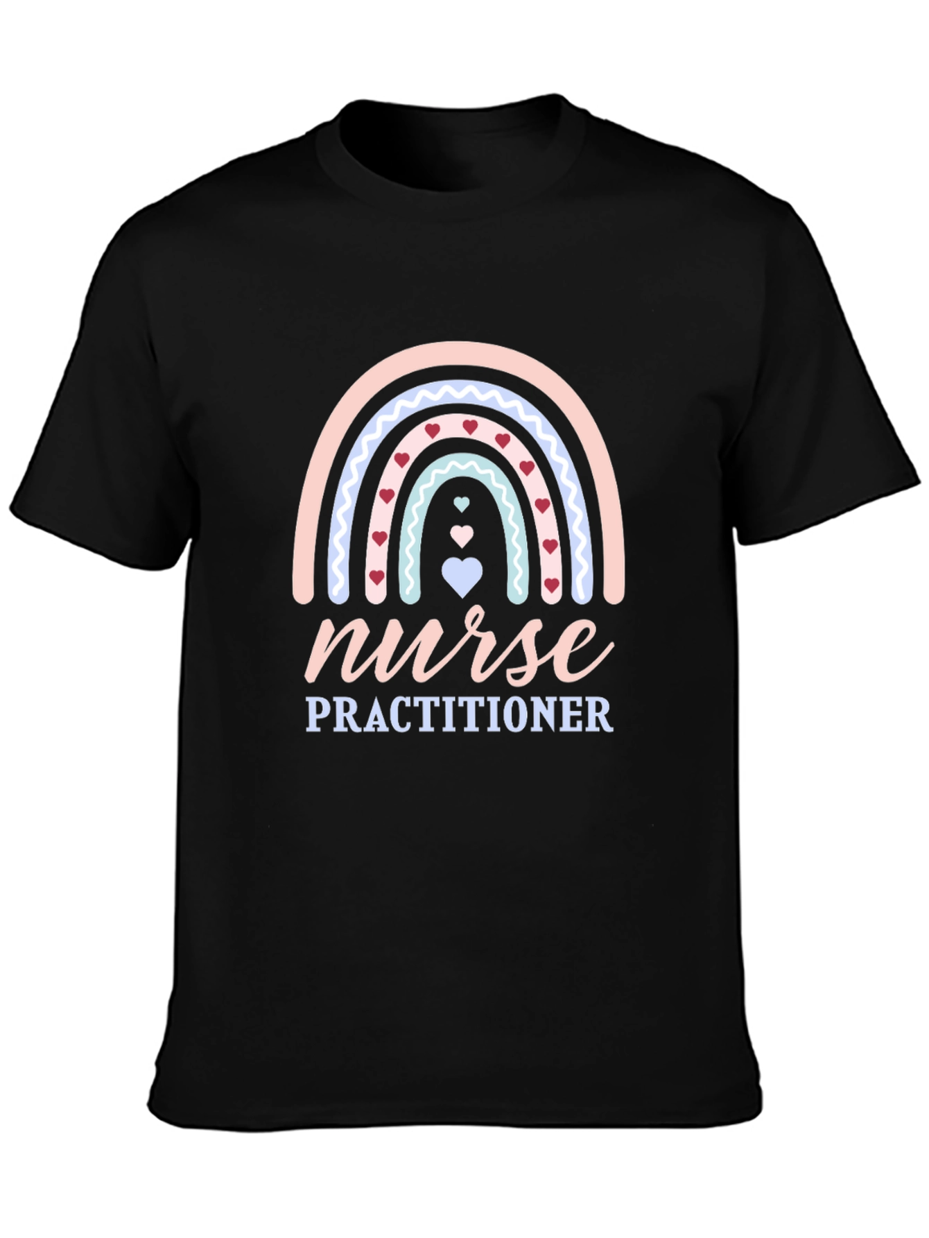 Nurse Practitioner Rainbow Heart T-Shirt