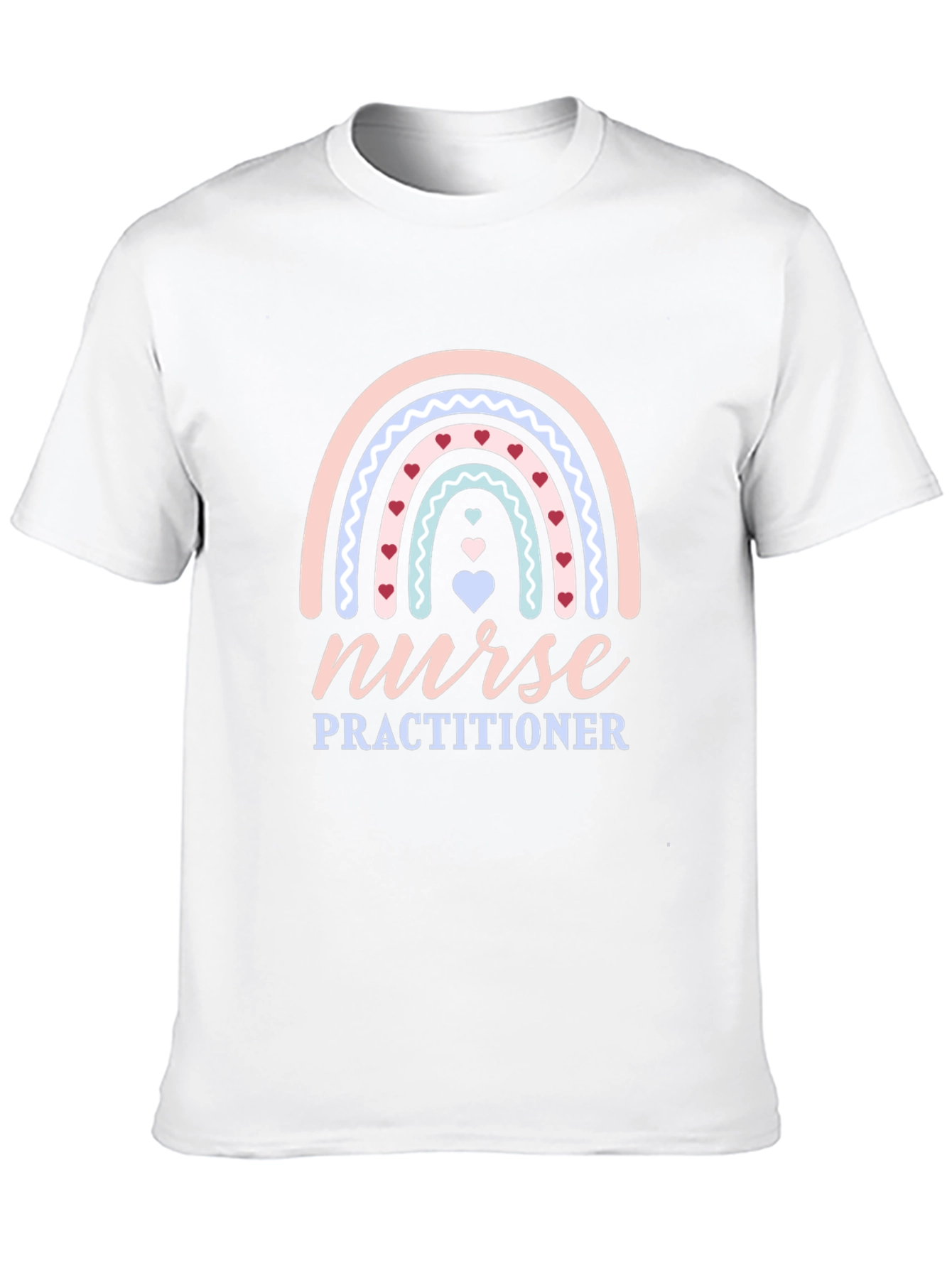 Nurse Practitioner Rainbow Heart T-Shirt