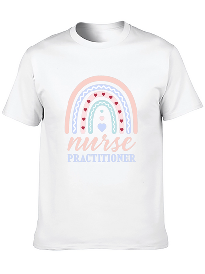 Nurse Practitioner Rainbow Heart T-Shirt
