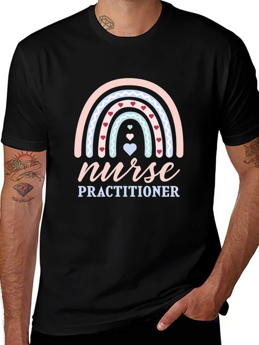 Nurse Practitioner Rainbow Heart T-Shirt
